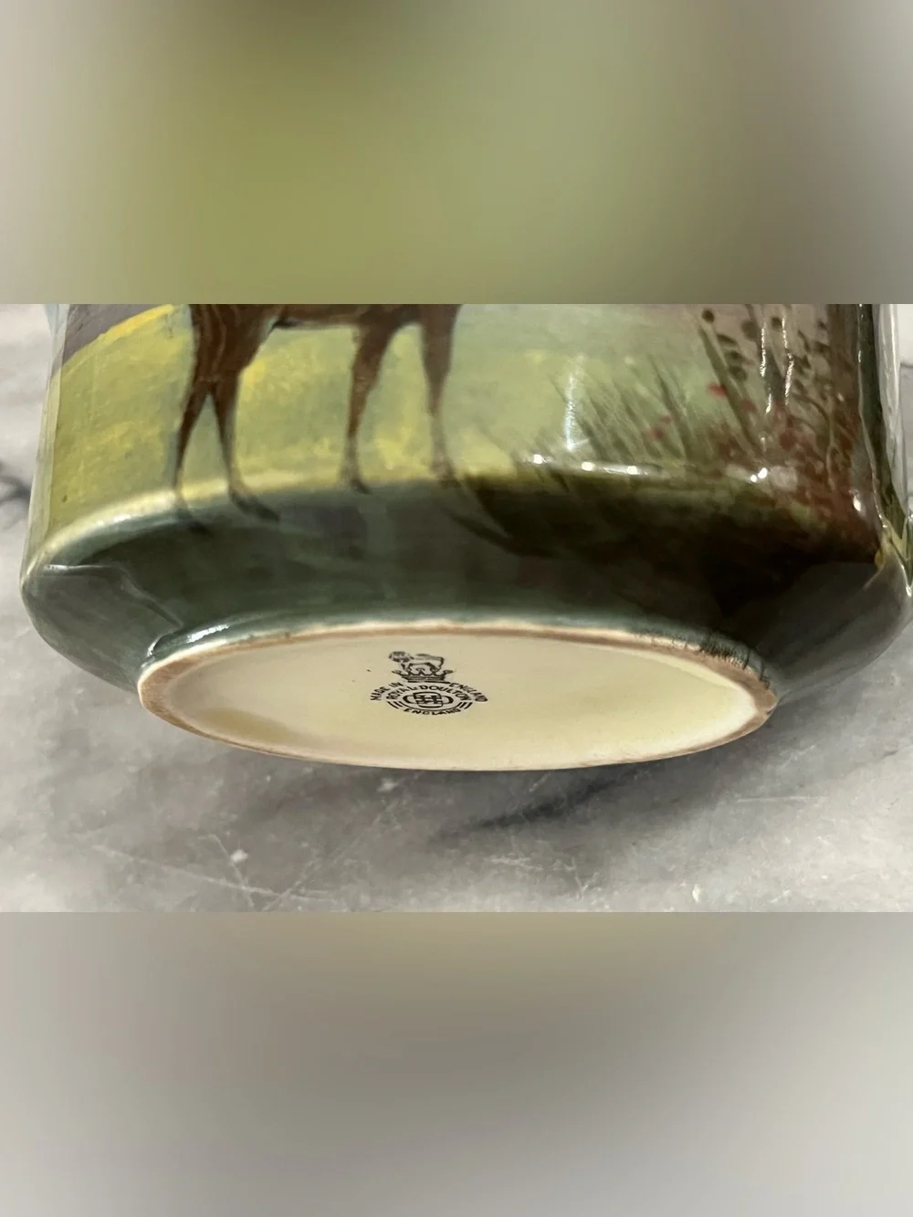 Antique Royal Doulton Seriesware Deer Creamer Pitcher D4644 Westcott 1922-1927